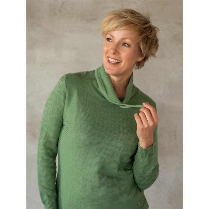 Leona per Donne Pullover uni Jade